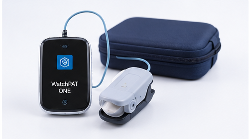 Portable home sleep test device